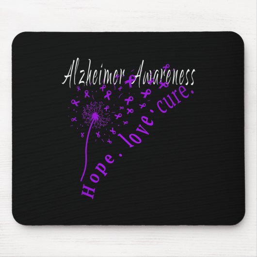 Liefde geneest Alzheimerheimer Ziekte Bewustzijn 1 Muismat (Voorkant)