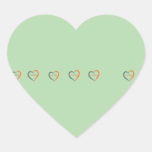 Liefde geneest hart sticker (Voorkant)