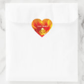 Liefde geneest! stickers hartvormige Tulp Bloem (Tas)