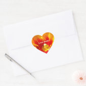 Liefde geneest! stickers hartvormige Tulp Bloem (Envelop)