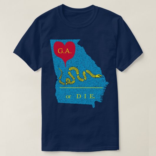 Liefde Georgië of sterven T-shirt (Design voorkant)
