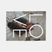 LIEFDE gepersonaliseerde foto koppels Fleece Deken (Voorkant (Horizontaal))