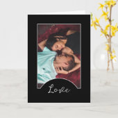 Liefde, gepersonaliseerde foto, romantische Valent Kaart (Gele Bloem)