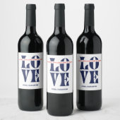 LIEFDE Gepersonaliseerde Wijn Labels Etiket (Flessen)