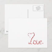 Liefde geschenken briefkaart (Voorkant / Achterkant)