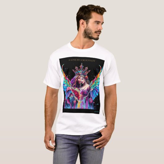 Liefde geschikt voor royalty's t-shirt (Voorkant volledig)