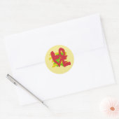 Liefde geschilderd Letters Art Sticker (Envelop)
