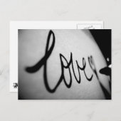 Liefde geschreven briefkaart (Voorkant / Achterkant)