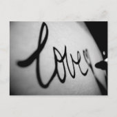 Liefde geschreven briefkaart (Voorkant)