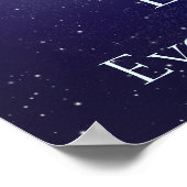 Liefde geschreven in de Stars Custom Sentimental W Poster (Hoek)