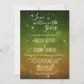 Liefde geschreven in het sterrenweddenschap kaart (Voorkant)