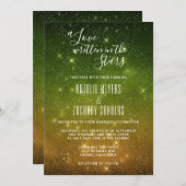 Liefde geschreven in het sterrenweddenschap kaart (Voorkant / Achterkant)