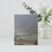 Liefde geschreven in het zand briefkaart (Staand voorkant)