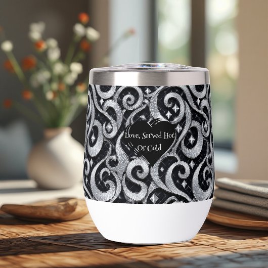 Liefde geserveerd warm of koud Zilveren Bling Luxe