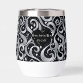 Liefde geserveerd warm of koud Zilveren Bling Luxe (Achterkant)