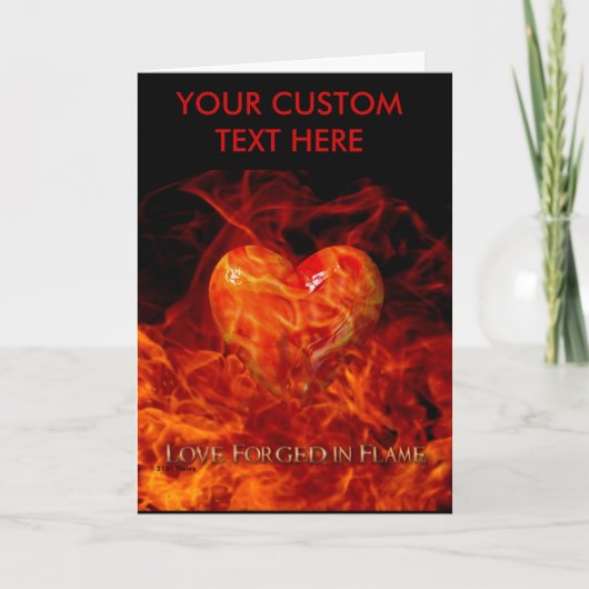 Liefde Gesmeed in de Kaart van de Vlam (Voorkant)
