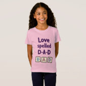 LIEFDE GESPELD D-A-D T-SHIRT (Voorkant volledig)