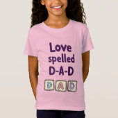 LIEFDE GESPELD D-A-D T-SHIRT (Voorkant)
