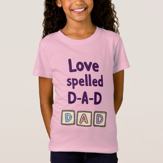 LIEFDE GESPELD D-A-D T-SHIRT (Voorkant)