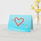 "Liefde" gespeld met aminozuren - aangepaste tekst Kaart (Gele Bloem)