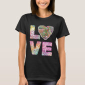 Liefde gestapeld Word Vrouwen Basic T-shirt (Voorkant)
