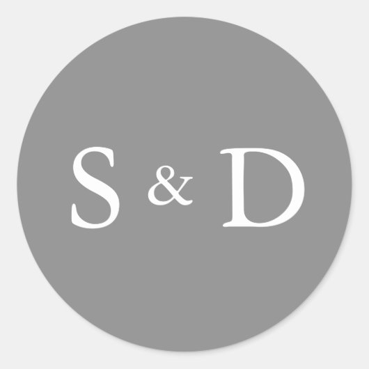 Liefde gestikte envelop afdichting ronde sticker (Voorkant)