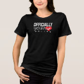Liefde Geverifieerd Hart Vinkje Tri-Blend Shirt (Voorkant)