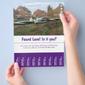 Liefde gevonden Tear Off Flyer (Hand)