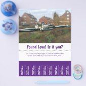 Liefde gevonden Tear Off Flyer (Enkel)
