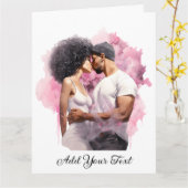 Liefde - Gevouwen Wenskaart Kaart (Gele Bloem)