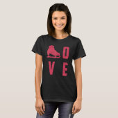 Liefde Geweldige schaatsen Cadeau T-shirt (Voorkant volledig)