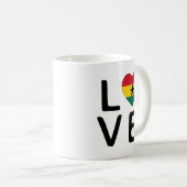 Liefde - Ghana Flag Koffiemok (Voorkant rechts)