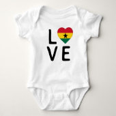 Liefde - Ghana Flag Romper (Voorkant)