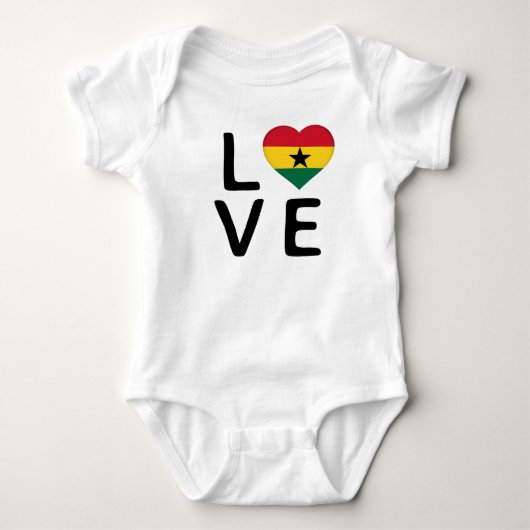 Liefde - Ghana Flag Romper (Voorkant)