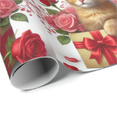 Liefde Ginger Kitten in Valentijnsdag Box Cadeaupapier (Rol Hoek)
