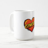 Liefde Ginger Koffiemok (Voorkant links)