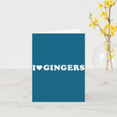 Liefde gingers grappige st patricks dag dibs op de kaart (Gele Bloem)