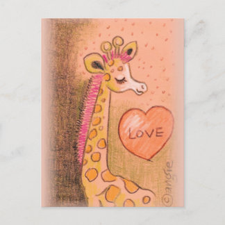 liefde Giraffe Briefkaart