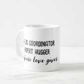 Liefde Giver Hugger Schattige Moederdag Gift Koffiemok (Voorkant links)