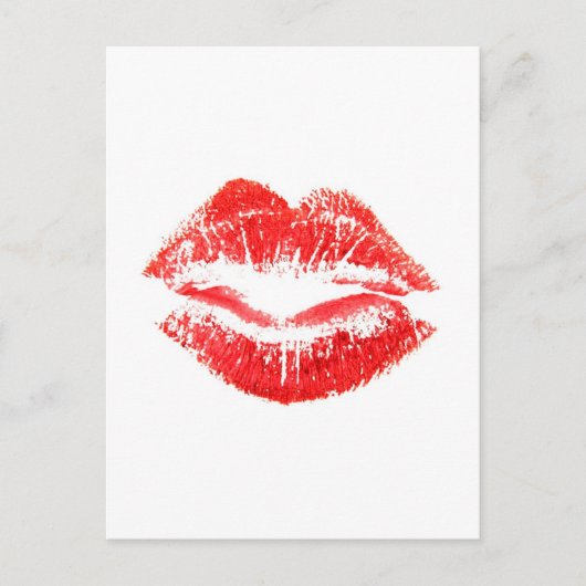 Liefde, Glades, Kisses, Lips Briefkaart (Voorkant)