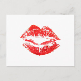 Liefde, Glades, Kisses, Lips Briefkaart