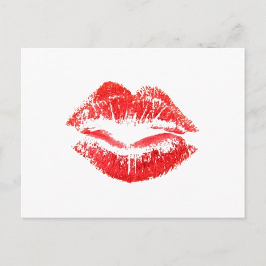 Liefde, Glades, Kisses, Lips Briefkaart (Voorkant)