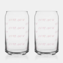 Liefde Glazen Kop | Romantisch Drinkglas