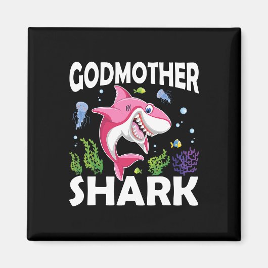 Liefde glimlach mooie visgodmoeder haai in het Zee Magneet (Voorkant)