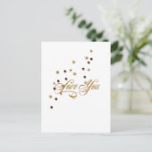 Liefde Glitter Glitter Briefkaart (Staand voorkant)