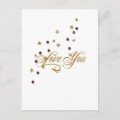 Liefde Glitter Glitter Briefkaart (Voorkant)