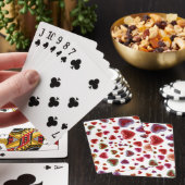 Liefde, glitterige harten 2 pokerkaarten (Insitu)
