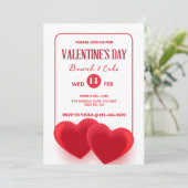 Liefde Glow Glossy Rode Harten op Witte Goddelijke Kaart (Staand voorkant)