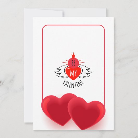 Liefde Glow Glossy Rode Harten op Witte Goddelijke Kaart (Achterkant)