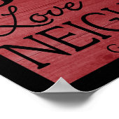 Liefde God, hou van je buurman Galatians 5:14 Poster (Hoek)